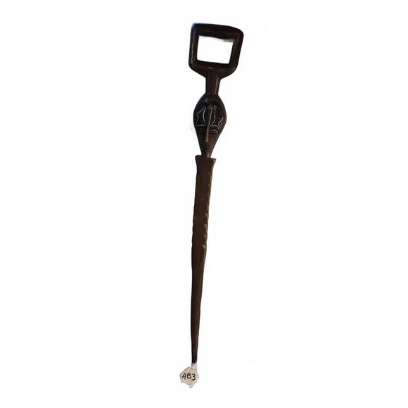 African Hand Carved Tribal CaneCeromonial - Walking Stick